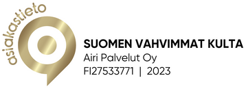 airi palvelut suomen vahvimmat kulta sertifikaatti